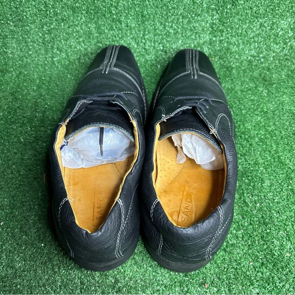 Sandro Moscoloni‎ Oxford Men's Size 11.5 Black Leather Dress Shoe Split Toe